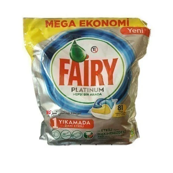 قرص ماشین ظرفشویی پلاتینیوم ۸۱ عددی فیری Fairy