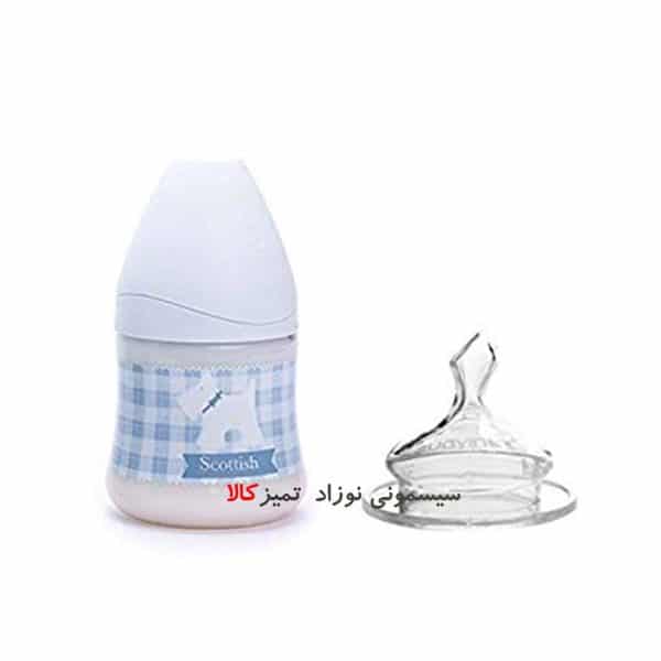 شیشه شیر طلق ۱۵۰ میل پیچازی آبی سوآوینکس Suavinex - Image 2
