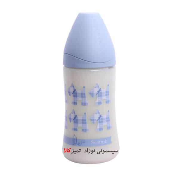 شیشه شیر طلق 27۰ میل پیچازی آبی سوآوینکس