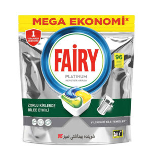 قرص ماشین ظرفشویی پلاتینیوم 96 عددی فیری Fairy