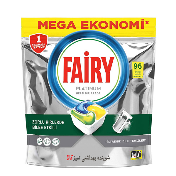 قرص ماشین ظرفشویی پلاتینیوم 96 عددی فیری Fairy