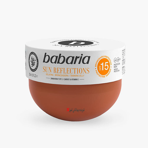 ژل برنزه کننده بدن با SPF15 باباریا